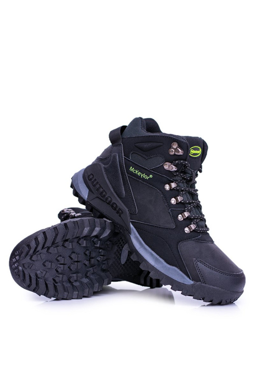 Černá pánská trekkingová obuv s polar fleece Padava