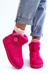 Izolované ženské snehové topánky s dekoráciou fuchsia sirol