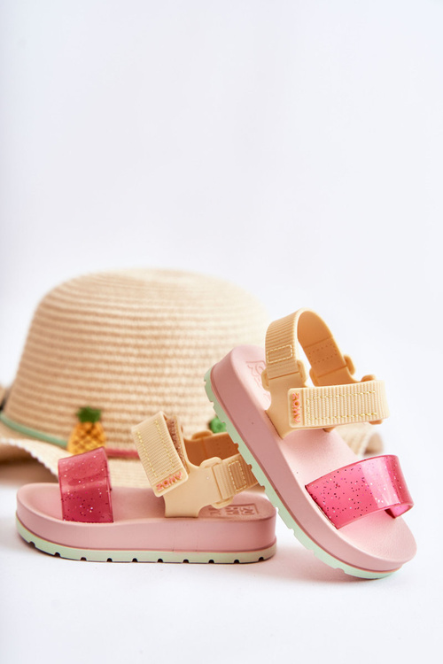 Pohodlné detské sandále voňavé Zaxy JJ385028 Pink-žltý