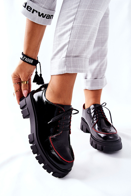 Dámské Kůže Polobotky Maciejka Černé 5074A-01