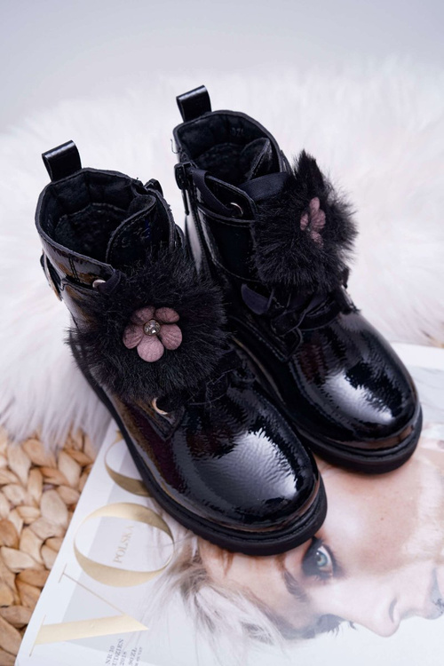 dětské kotníkové boty černé Joney