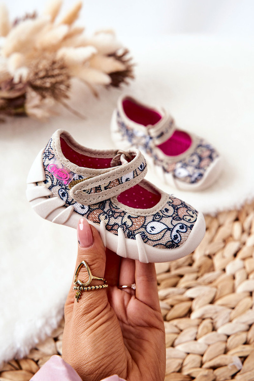 Žabky Baleríny Befado Jelen 109P240 Béžová