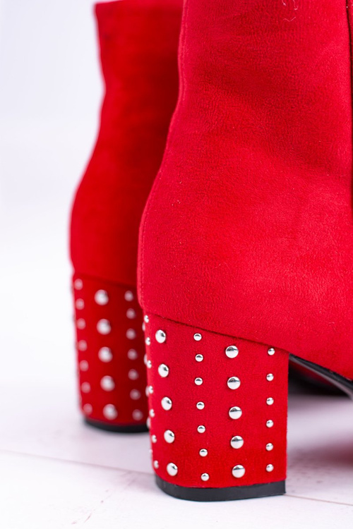 Teplé dámske topánky na stĺpiku Red Jokasta