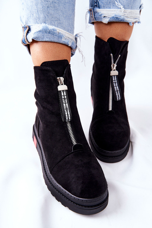 Ženské topánky na platforme Czarne Charlee