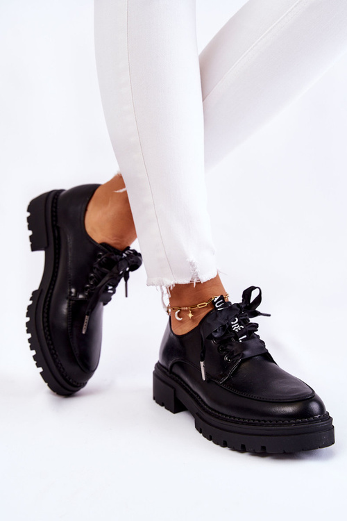 Dámske kožené topánky la.fi 210004b-pu Black