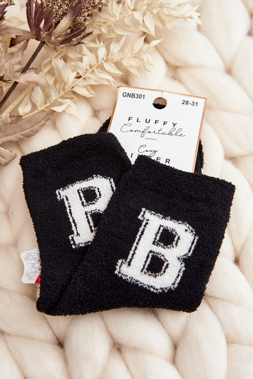 Teplé Černé Ponožky pro Mladé