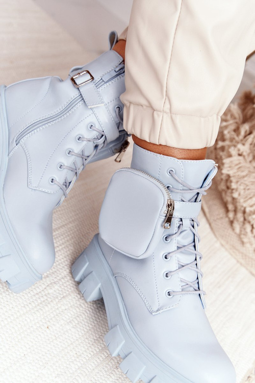 Vrecká na fľaše na plošine s obličkou modrou saturnay