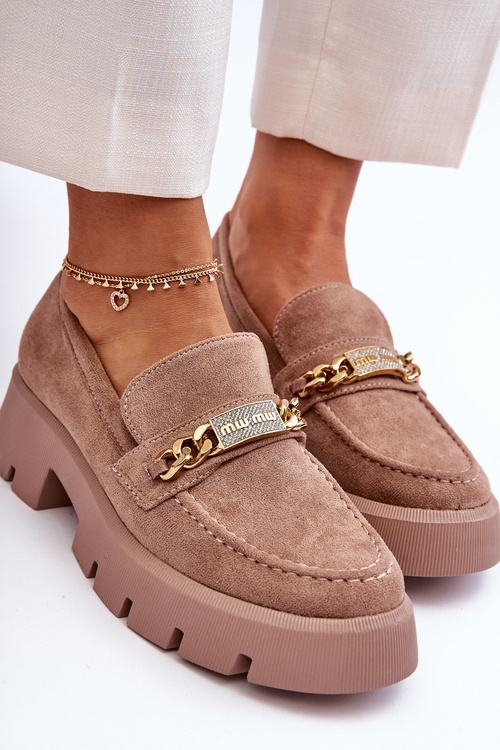 Klasické semišové mokasíny na Massive Brown Catch Me!