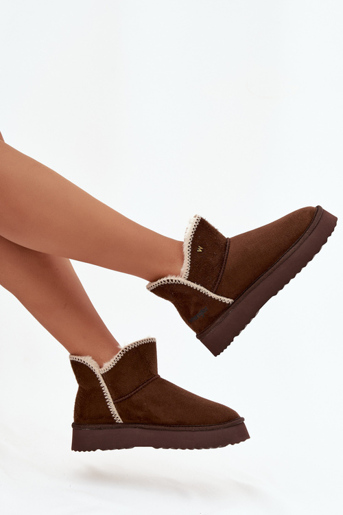 Dámske snehule na platforme Wrangler 20253093.IKU čokoládové