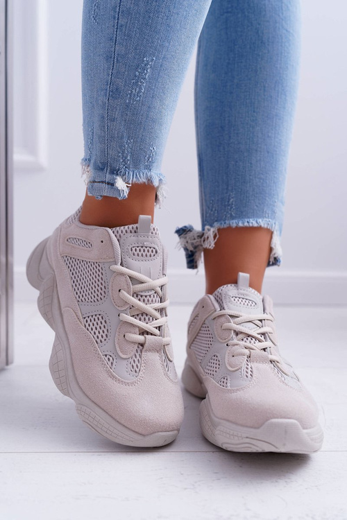 Dámská Sportovní Obuv Prodyšná Látka Béžové Thai