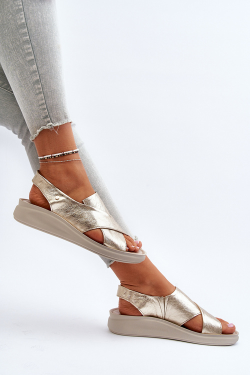 Čierne sandále z kože Morgan