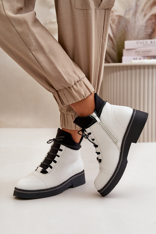 Nízké dámské boty z ekologické kůže béžové Erisabelle