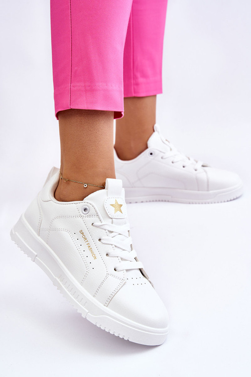 Dámská šněrovací sportovní obuv Bílá Mikaela