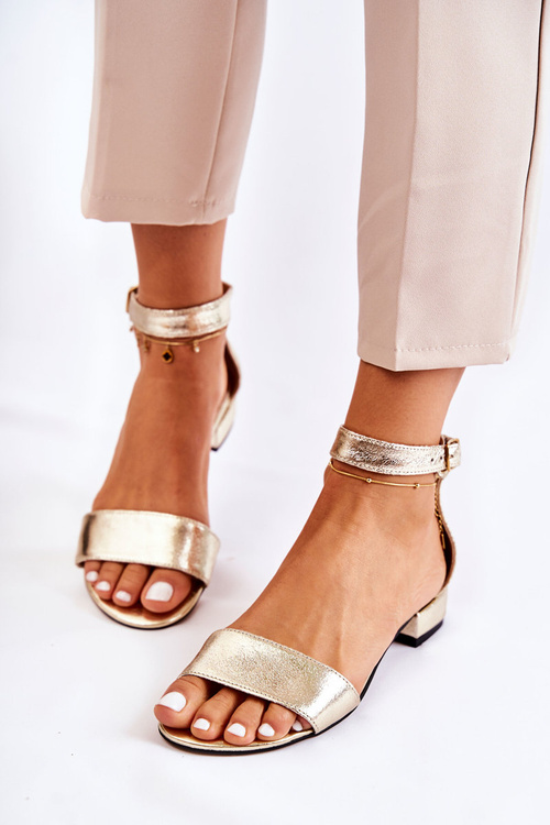 Dámske kožené sandále Zlatého Shanley