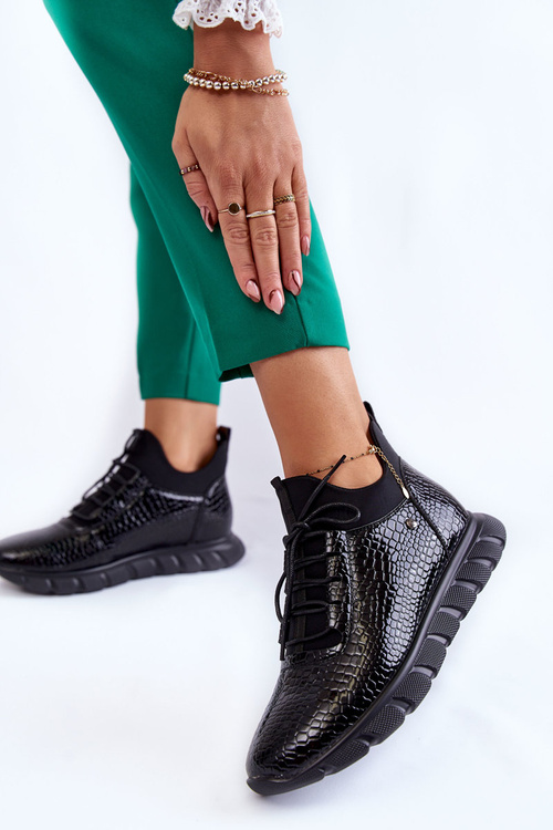 Dámské lehké nazouvací tenisky černé Soroco