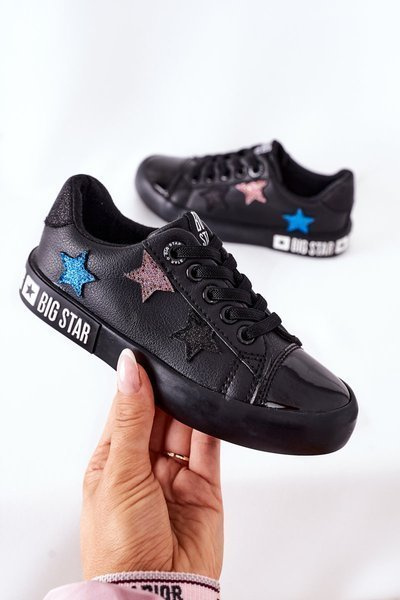 Detské kožené tenisky Big Star II374031 čierna