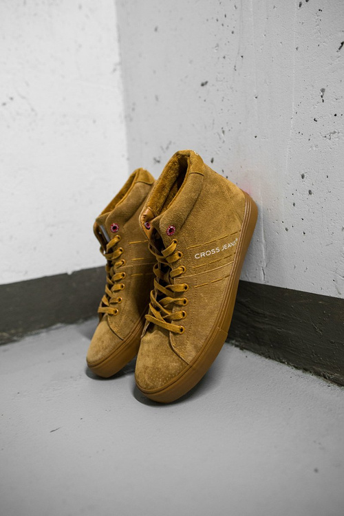 Pánske krížové džínsy High Leather Sued Camel EE1R4054C