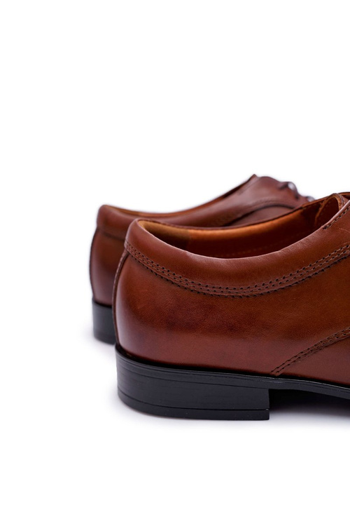 Pánske topánky Bednarek Elegantné kožené formálne hnedé gaspare