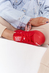 Dámska veľká hviezda HH274677 Red Sneakers