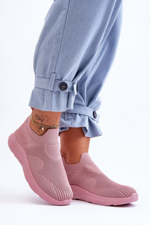 Dámské Sportovní Slip-On Boty Růžové Claris