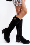 Black Saranai Suede Women's Suede Boots