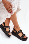 Ozdobené Dámske Sandále Na Platforme Čierne Mailisa