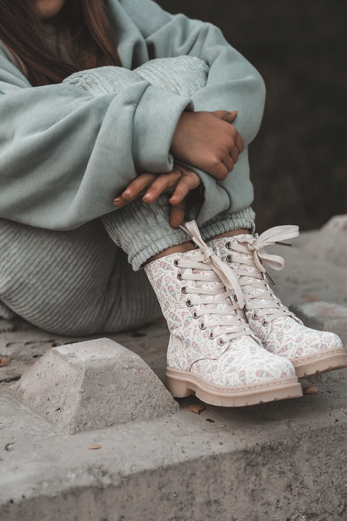 Dětské zateplené botky na zip Bežové Dolida