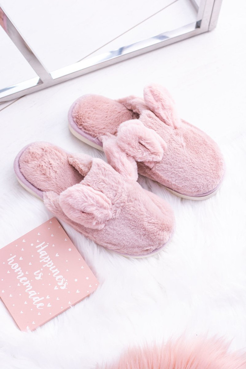 Dámské pantofle papuče králíci s ušima růžový Alabama