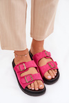 Dámske Sandále Na Platforme S Prackami Fuchsie Simbes