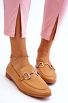Klasické ženské mokasíny s dekoráciou Camel Jamie