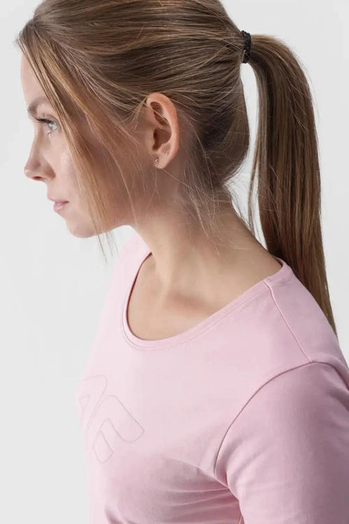 Dámske Tričko S Potlačou 4F Ružové 4FWMM00TTSHF1846-56S