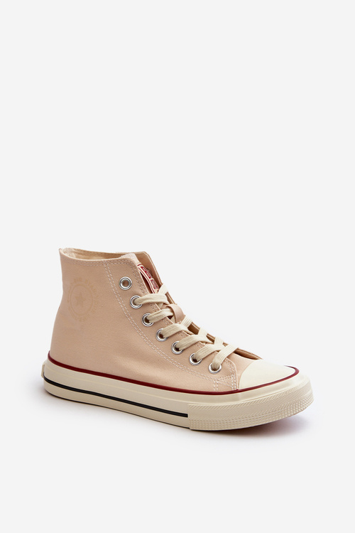 Dámské vysoké tenisky Big Star NN274278 béžové