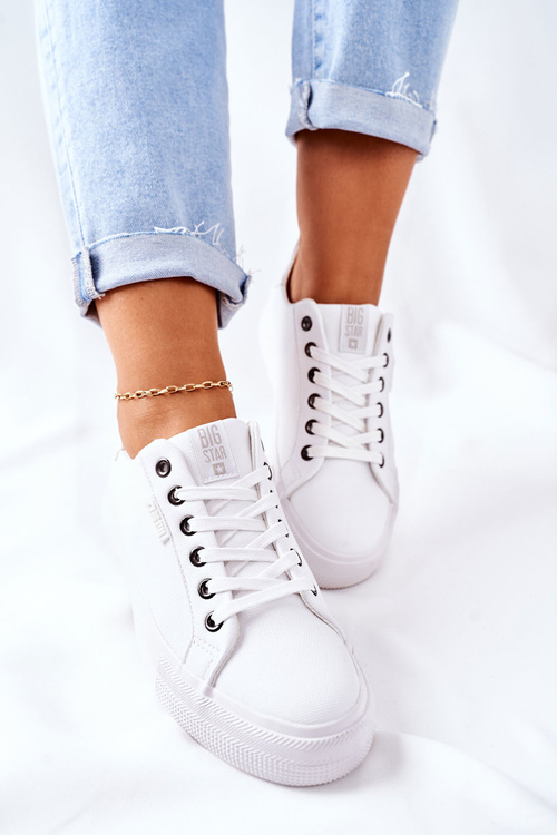 Dámske tenisky na platforme Big Star II274348 White