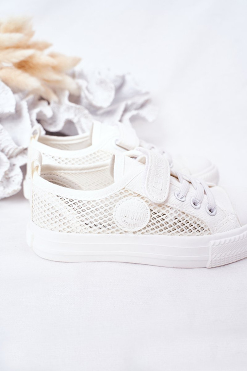 Dětské Síťované Tenisky BIG STAR HH374014 Bíle