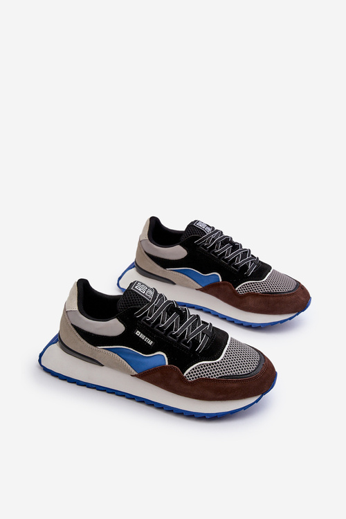 Pánske tenisky Big Star NN174322 Memory Foam System hnedo-čierne