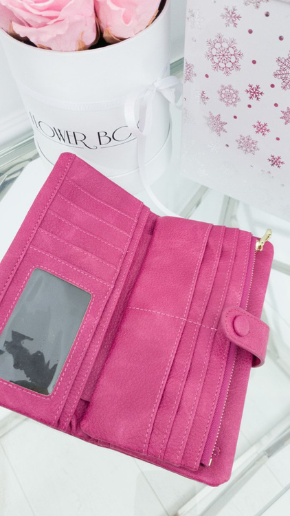 Veľká dámska peňaženka fuchsia