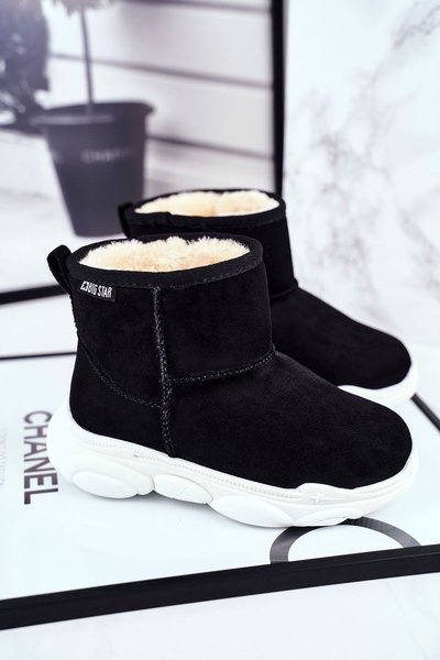 Baby čižmy veľké hviezdy snehové topánky Black GG374085