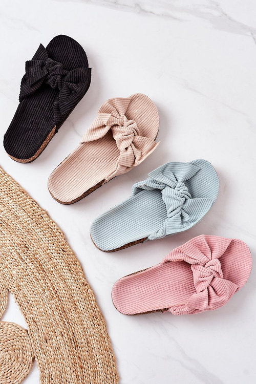 Manšestrové Nazouváky Na Korkové Podrážce Růžové Summertime