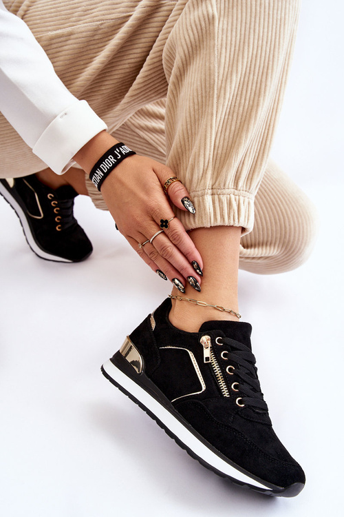 Suede Športové topánky na platforme Black Riverside Platform