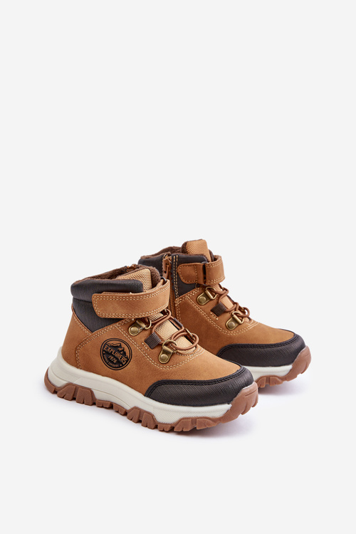 Zateplené dětské zimní trekkingové boty na zip Camel Temisha