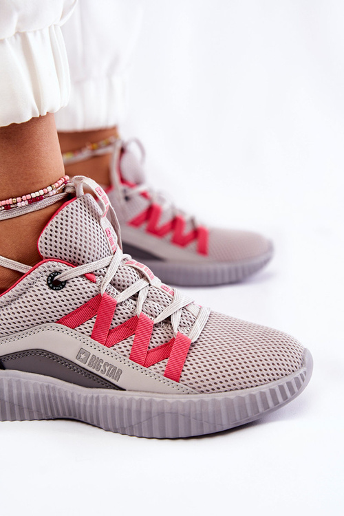 Dámská sportovní obuv Sneakers Big Star KK274060 Šedá