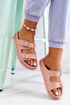 Klapky Corina Pink Gum s prackou