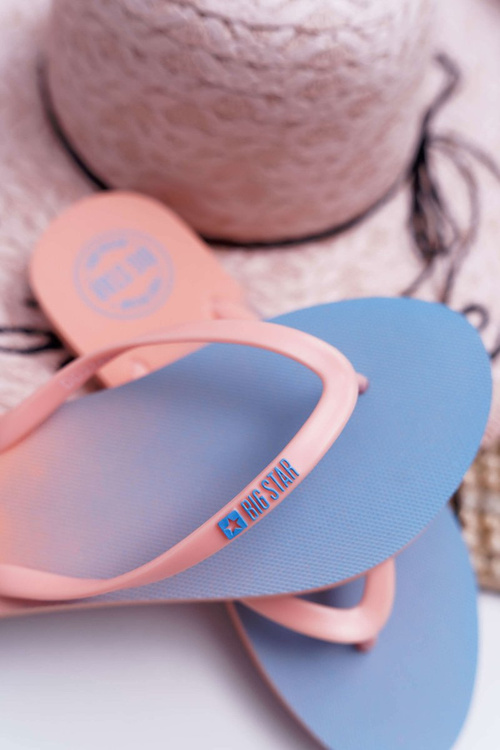 Dámské Nazouváky Žabky Big Star Lososové DD274A241