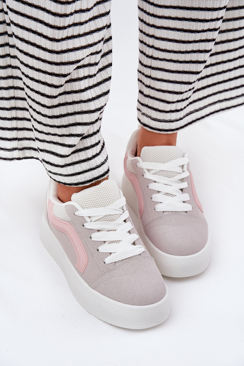 Dámské Tenisky Na Platformě Šedé Tellnira