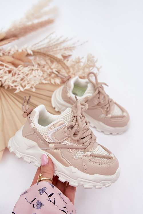 Sportovní boty sneakers dětské béžové Tilvianea