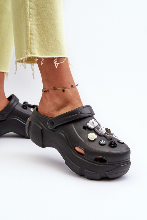 Pěnové Dámské Lehké Žabky S Masivní Podrážkou Černé Matirra