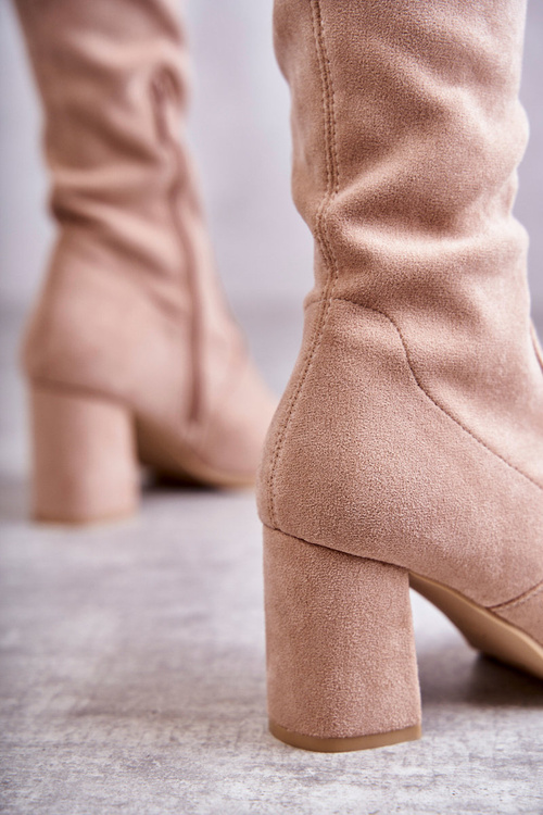 Klasické semišové topánky béžová béžová clarissa