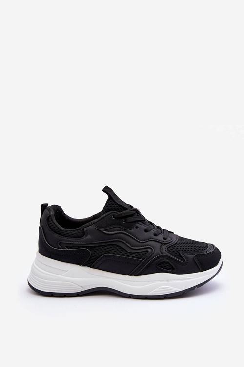 Dámske tenisky Športové topánky na čiernej a bielej platforme Lomare