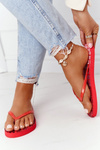Ženské flip -flops Big Star ff274a305 červená