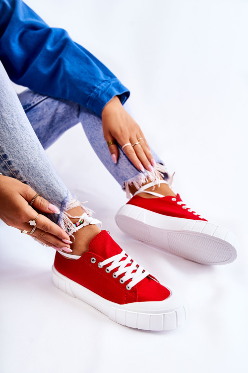 Dámské Tenisky na platformě Červené Comes